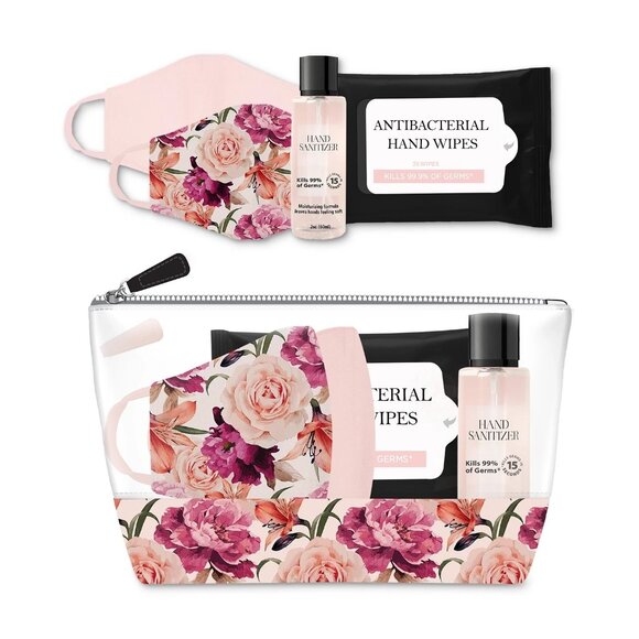 NEW - 30 Pcs Bundle - Scrunchies, Headbands, Roses Mask Gift Set + Antibac - Picture 2 of 7